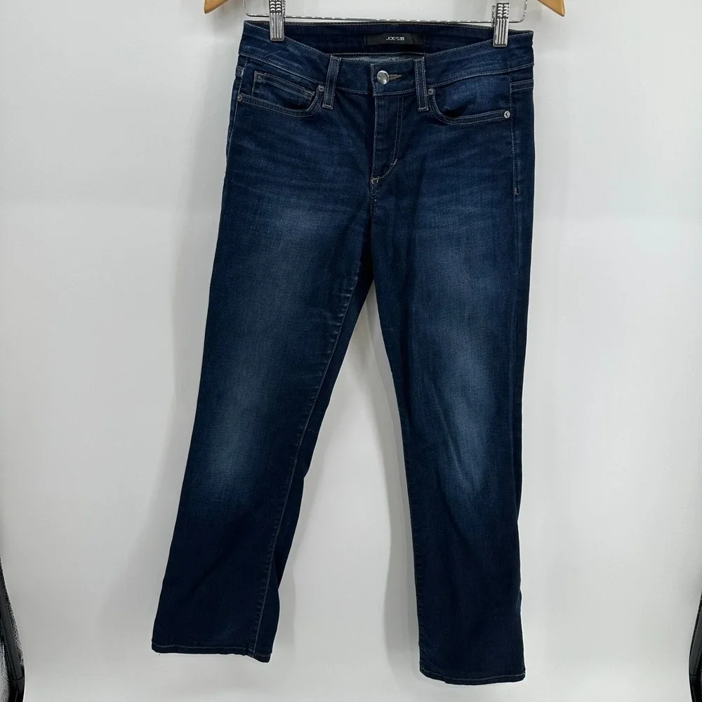 Joe's Jeans Womens 28 Blue Denim Dark Wash Diane Mid-Rise Curvy Bootcut Stretch